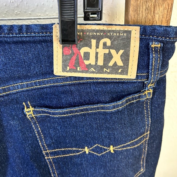 Dark Blue Flare Jeans - Picture 2 of 6